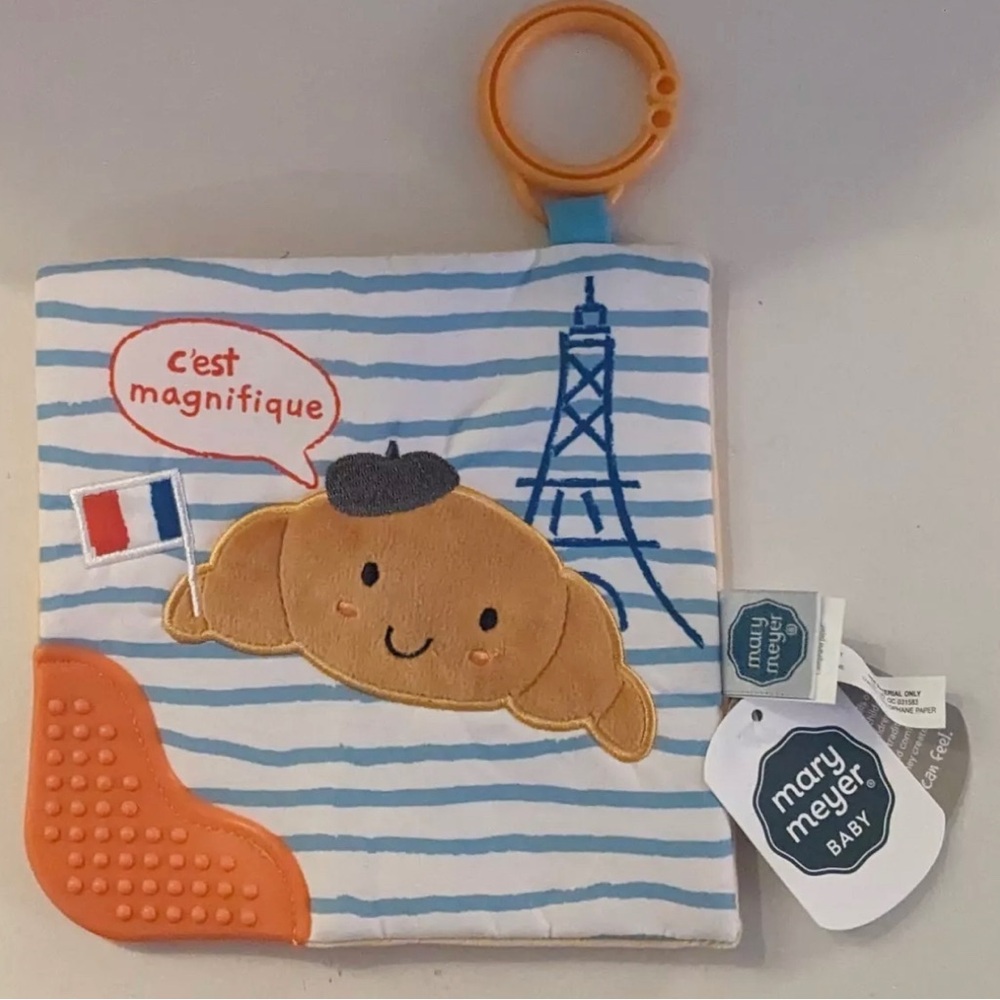 Mary Meyer Croissant Crinkle Baby Teether French France Brand New With Tags BNWT